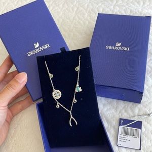 Swarovski Symbolic Charm necklace (Mandala, wishbone, lotus, Multicolored)
